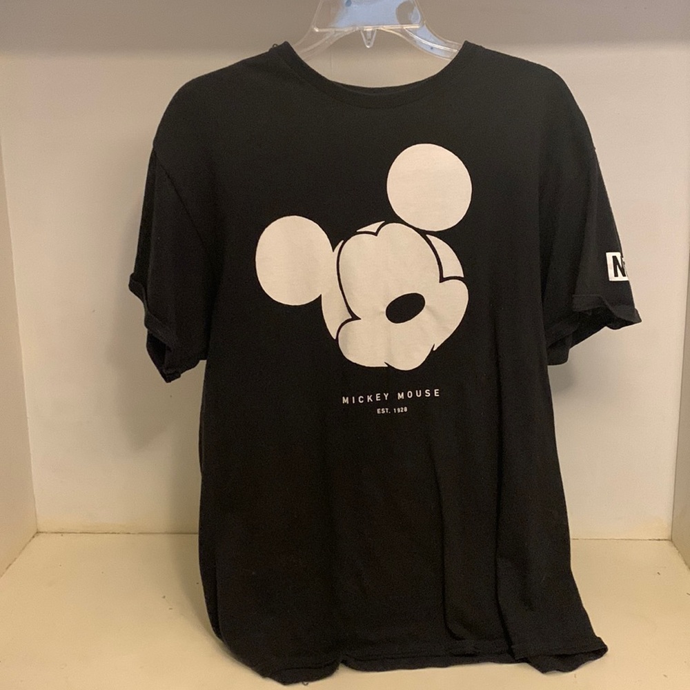 DISNEY Black & White Mickey Mouse Graphic T-Shirt